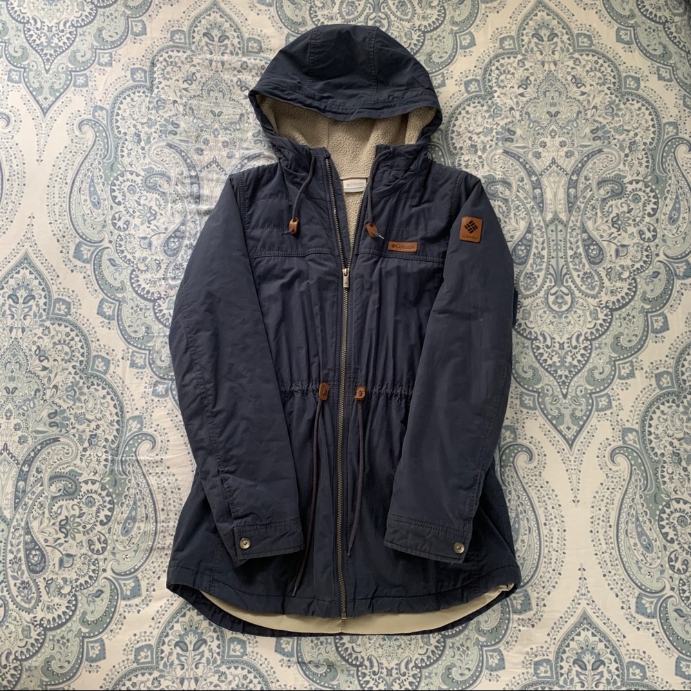 Columbia winter coat, blue, women’s size medium